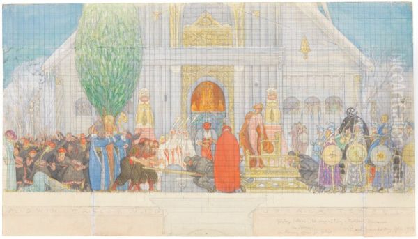 Midwinter's Sacrifice. Third Sketch - view 1