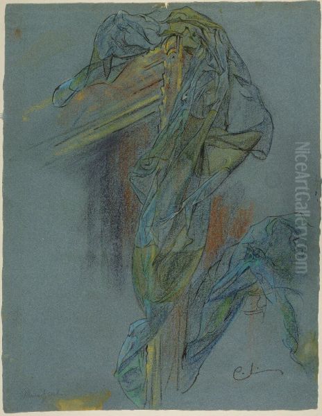 Preliminary Drawing for the Lovisa Ulrika Fresco in the Staircase of Nationalmuseum, Stockholm - view 1