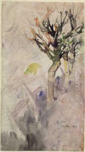 Study of a Tree by Carl Larsson