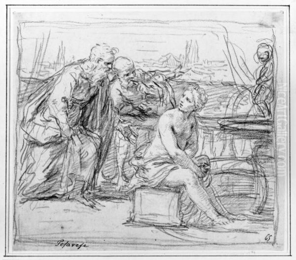 Susanna with the Elders - view 1