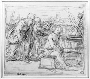 Susanna with the Elders by Simone Cantarini (Pesarese)