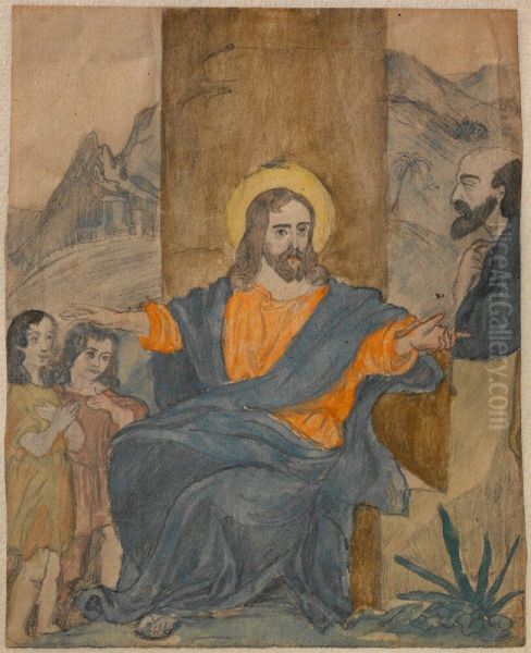 Jesus Blessing the Children - view 1