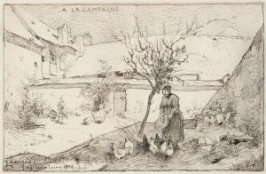 Fransk bondgard by Carl Larsson