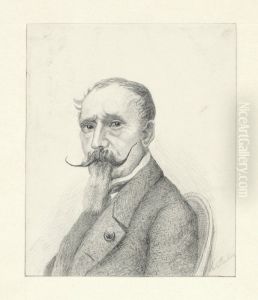 Portratt av aldre man by Ludvig Ruben