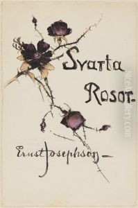 Book cover for "Black roses" by Ernst Josephson by Karl Nordstrom