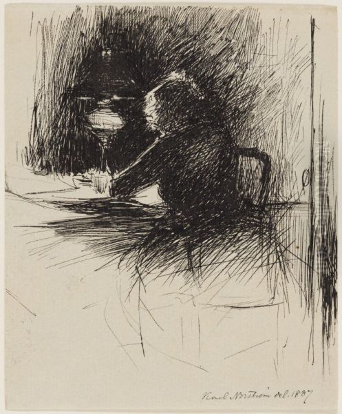 Woman Reading - view 1