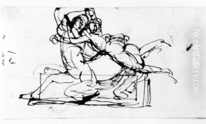Kentaur och nymf by Johan Tobias Sergel