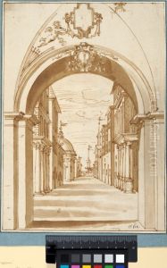 Scenic Arrangment in a Doorway by Giovanni Alberti