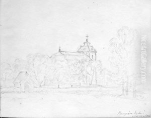 Kungsare kyrka i Vastmanland. Skissbok