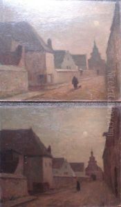 Louvain, Rue Animee by Henri-Bernard Calvet
