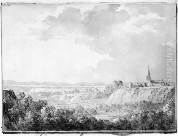 Tuna kyrka, fran soder. Skissbok - view 1