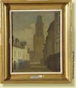 Vue De Ville by Henri-Bernard Calvet