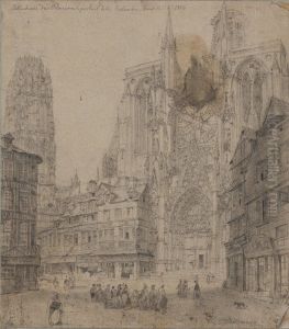 Cathedrale de Rouen, portail de la Calende by Carl Johan Billmark