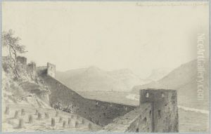 Botzen, Tyrol, vue prise de Sigmundskron by Carl Johan Billmark