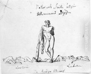 De Antique tidevarf. Skissbok "Ett litet moraliskt verk", 16 blad