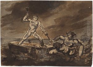 Thor's Fight with the Giants by Carl August Ehrensvard