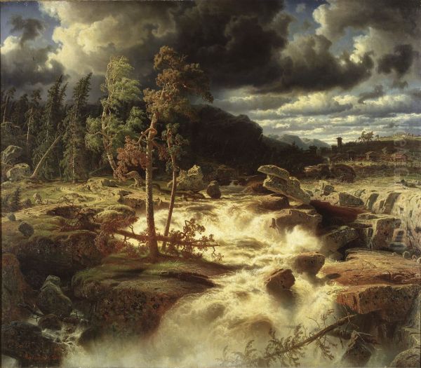 Waterfall in the Province of Smaland - view 1