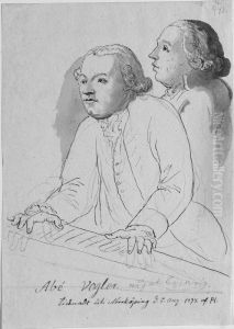 Abe Vogler, nagot kopparrig by Pehr Horberg