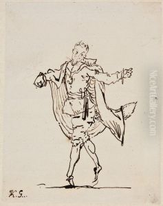 Nidbild av rav i svenska drakten by Carl August Ehrensvard