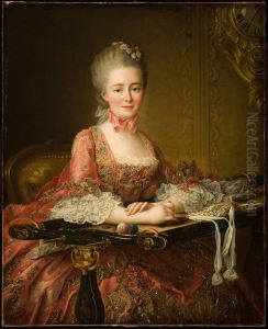 Marquise de Caumont La Force by Francois-Hubert Drouais