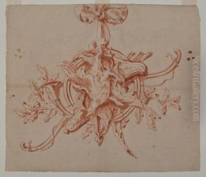 Project for a dinning room at the Royal Palace, Stockholm by Adrien Masreliez