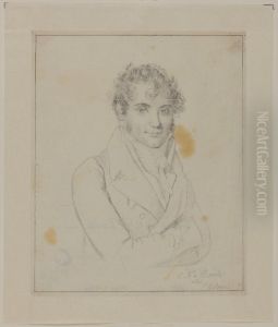 Portratt av konstnaren Carl Fredrik von Breda by Georg Leonard Dreyer