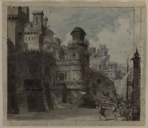 Design for Scenery of "Aeneas in Kartago". Act V