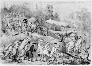 Resekaravan i Lappmarken. Skissbok "Reseminnen fran Norrland 1858"