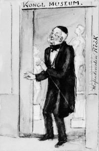 Lars Jakob Rook, hovintendent, museikamrer. Skissbok "Nagra af mina samtida bekanta"