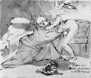 Prasten och flickan, III by Johan Tobias Sergel