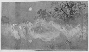 Study. Dancing Fairies by August Malmstrom