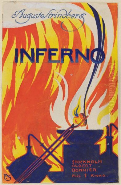 Design for book cover for "Inferno" by August Strindberg - view 1