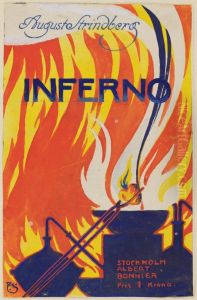 Design for book cover for "Inferno" by August Strindberg by Arthur Sjogren