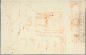 Studies for the Royal Chapel, Stockholm. Wall elevations and profiles