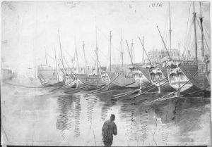 The Swedish "Archipelago-fleet" at Sveaborg by Elias Martin