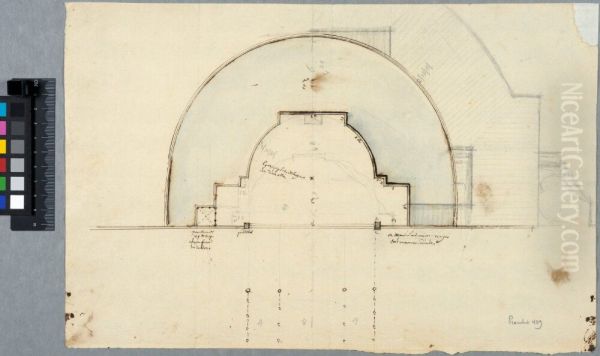 Plan for a Design for the "Diana" Demilune at Sceaux - view 1