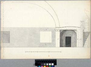 The Tuileries, Paris. Section through the attic and the dome of the central pavilion