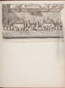 Banquet Table with Trionfi and the Arms of Pope Clement IX in the Centre