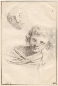 Death-Mask of Richelieu. Bust of a Boy with Long Hair