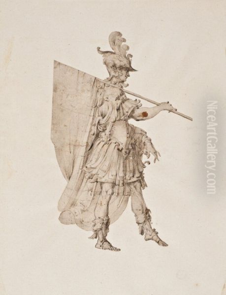 A Soldier with a Banner - view 1