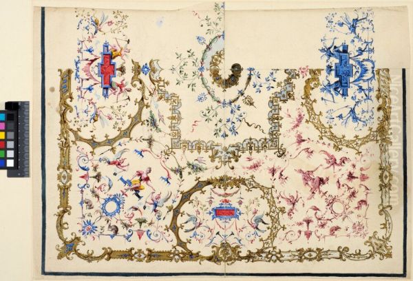Project for ceiling, two variations - view 1