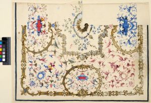 Project for ceiling, two variations by Claude III Audran