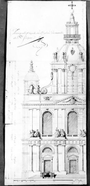 elevation of the frontfacade - view 1