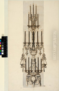 Proposed candle-holders for the funeral of Princess Hedvig Sofia Proposed candle-holders for the funeral of Princess Hedvig Sofia