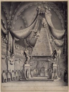 Castrum doloris for Ulrika Eleonora d. a. 1693 Castrum doloris for Ulrika Eleonora d. a. 1693