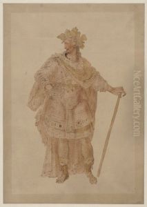Warrior in Antique Costume, Crowned with Wine-leaves Warrior in Antique Costume, Crowned with Wine-leaves