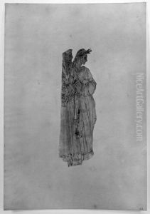 Two Men with Laurel Wreaths and Ankel-length Robes Two Men with Laurel Wreaths and Ankel-length Robes
