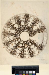 Design for a Carriage Wheel with Sunflower Spokes by Ciro Ferri