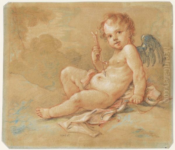 Seated Cupid - view 1