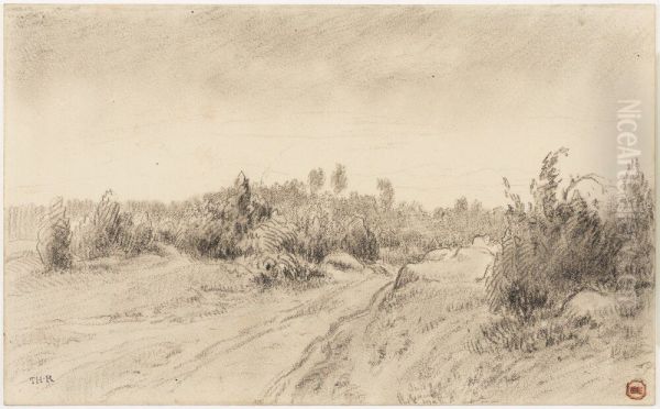 Landscape with a Road, Barbizon - view 1
